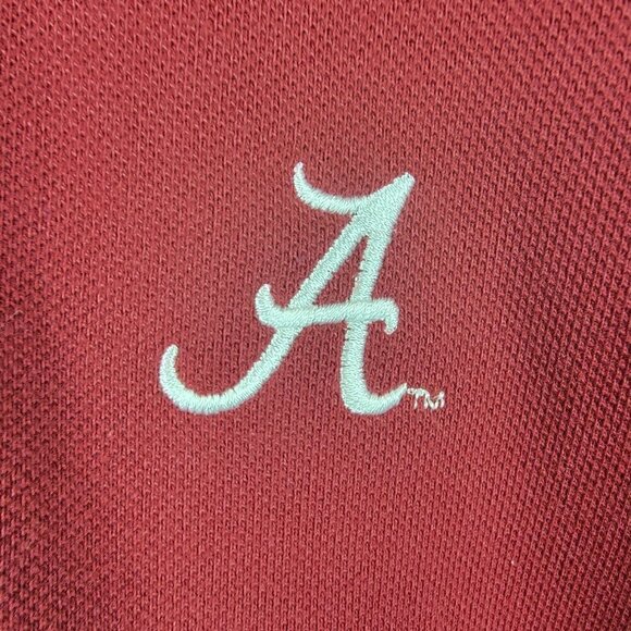 Ashworth Alabama Crimson Tide 100% Cotton Polo Shirt Maroon Size XL - Picture 5 of 9